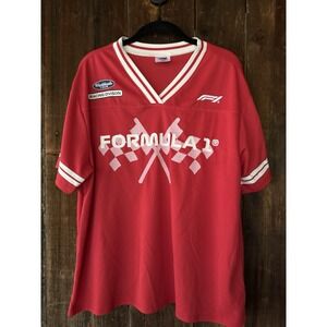 Formula 1 Racing Jersey Mens XL Red Mesh Hybrid Apparel F1 Grand Prix Shirt